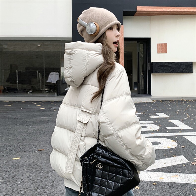 短款羽绒服女款冬季新款韩系小个子宽松外套,女装羽绒服,秀美人生