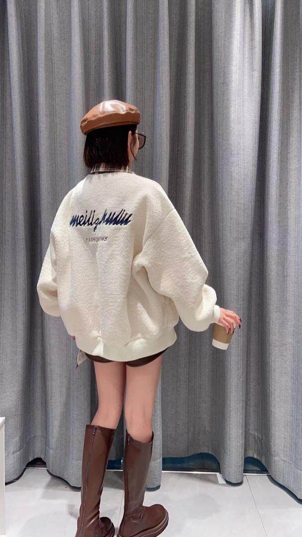 格子西装领搭配定制皮毛一体的面料拼接皮毛一体中的绝绝子，女装西装，姚姚家