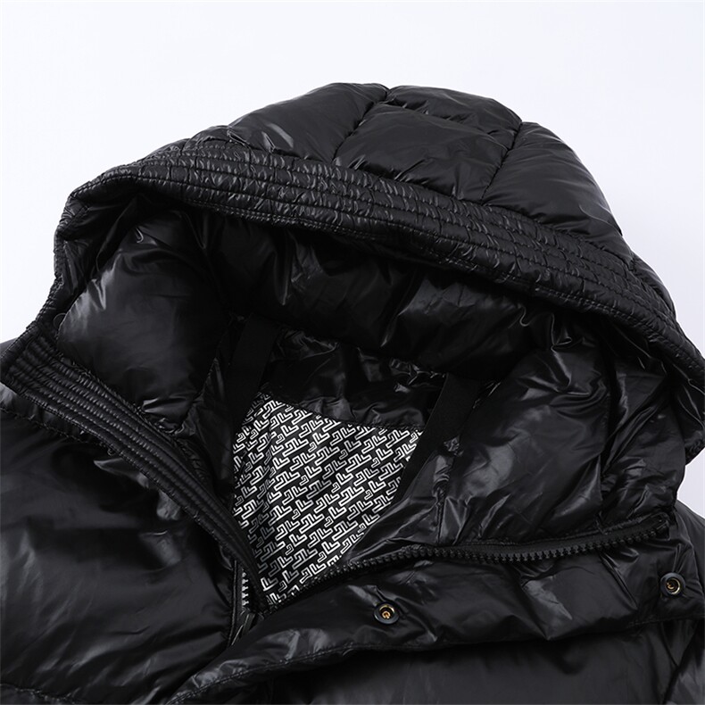 新标90白鸭绒中长款简约连帽外套纯色加厚羽绒服ESY0227-P270,男装羽绒服,电商B306