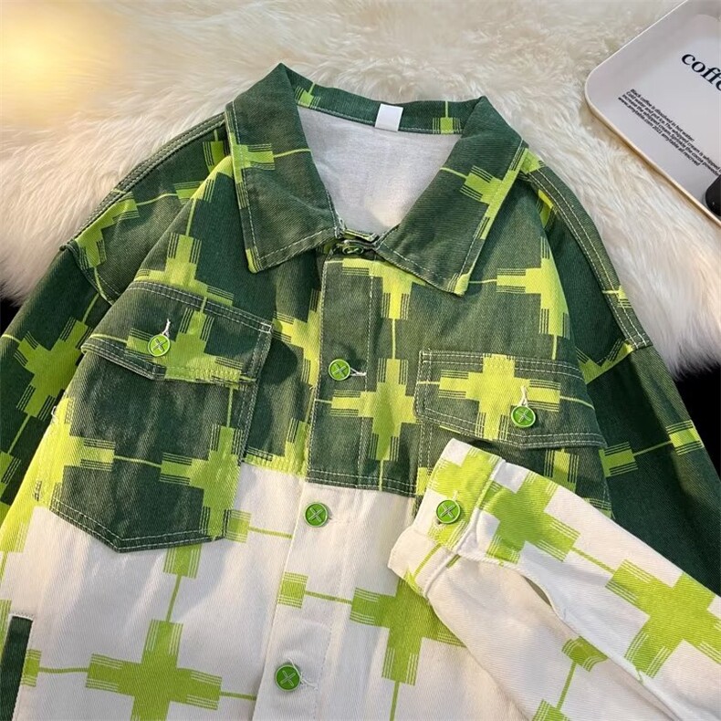 牛仔外套男时尚高街休闲夹克青年港风帅气休闲上衣服J2197P70图片