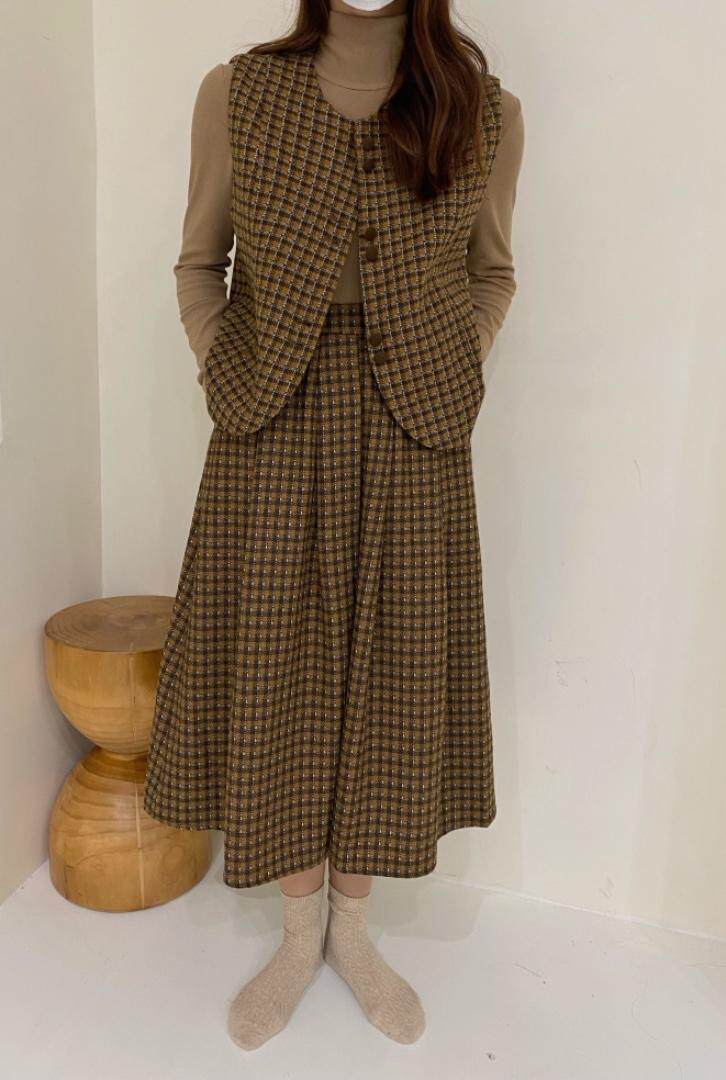 冬季补单加厚格子套装，女装职业装，唇蔻