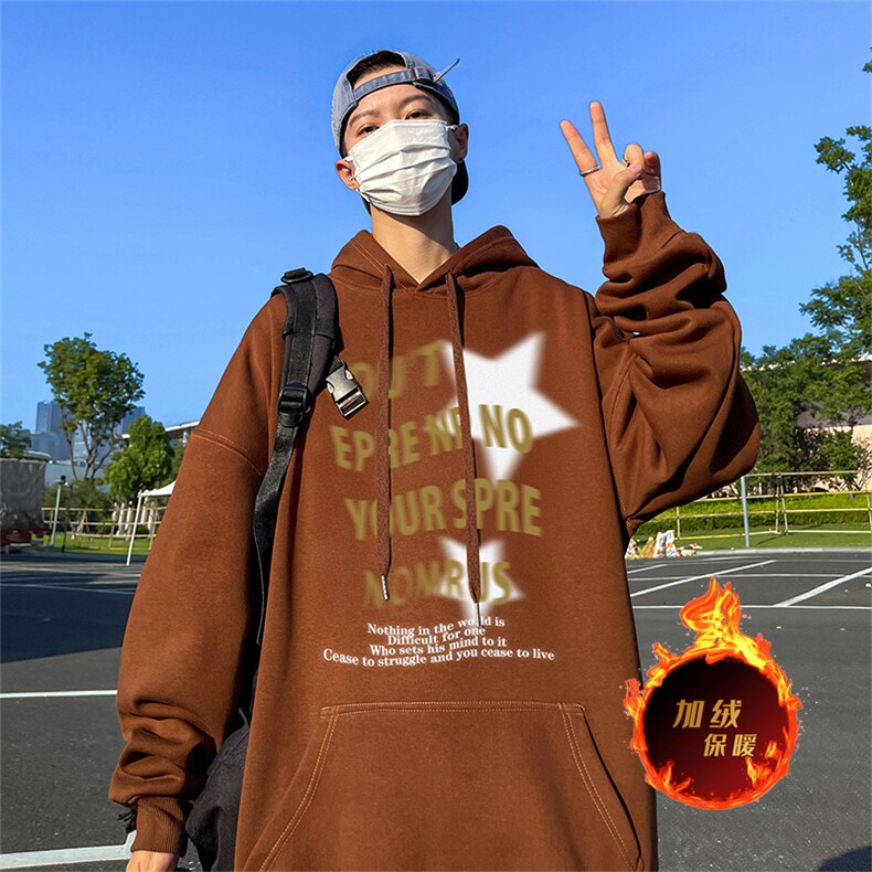 500克重磅秋冬美式加绒加厚卫衣外套DL1553常规特P35绒特P40,男装卫衣,电商A486