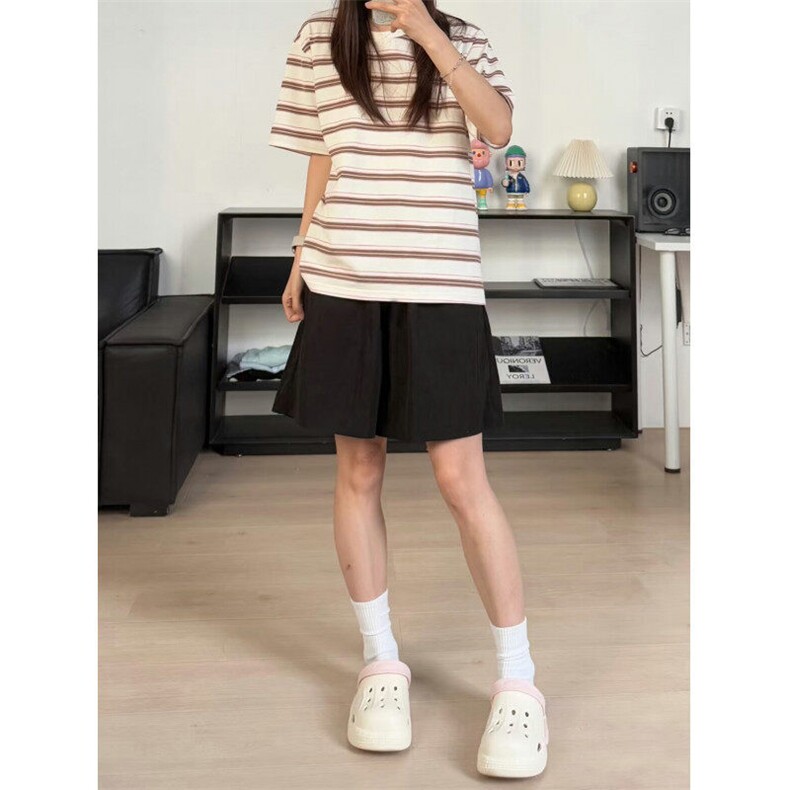 时尚运动百搭直筒垂顺短裤慵懒小香风卫裤TP51：12：29.9，男装休闲裤，星座718-1