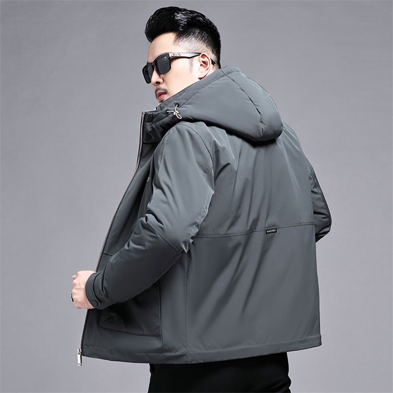 B2202-8钱塘2020-3冬季新款男士帽子可脱卸90白鸭绒羽绒服P220图片