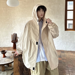 港风美式vibe潮流宽松连帽冲锋衣夹克男潮 XZ213-JK6601-P65控88图片