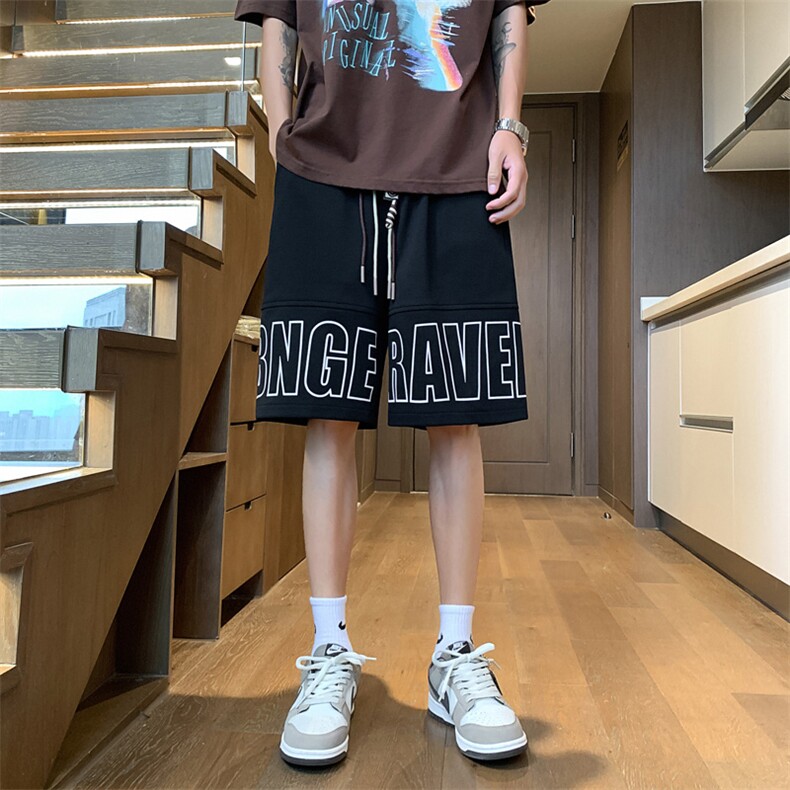 抖音直播高品质！菠萝格短裤男印花大码M-5XDK168-特P23,男装牛仔裤,电商B325