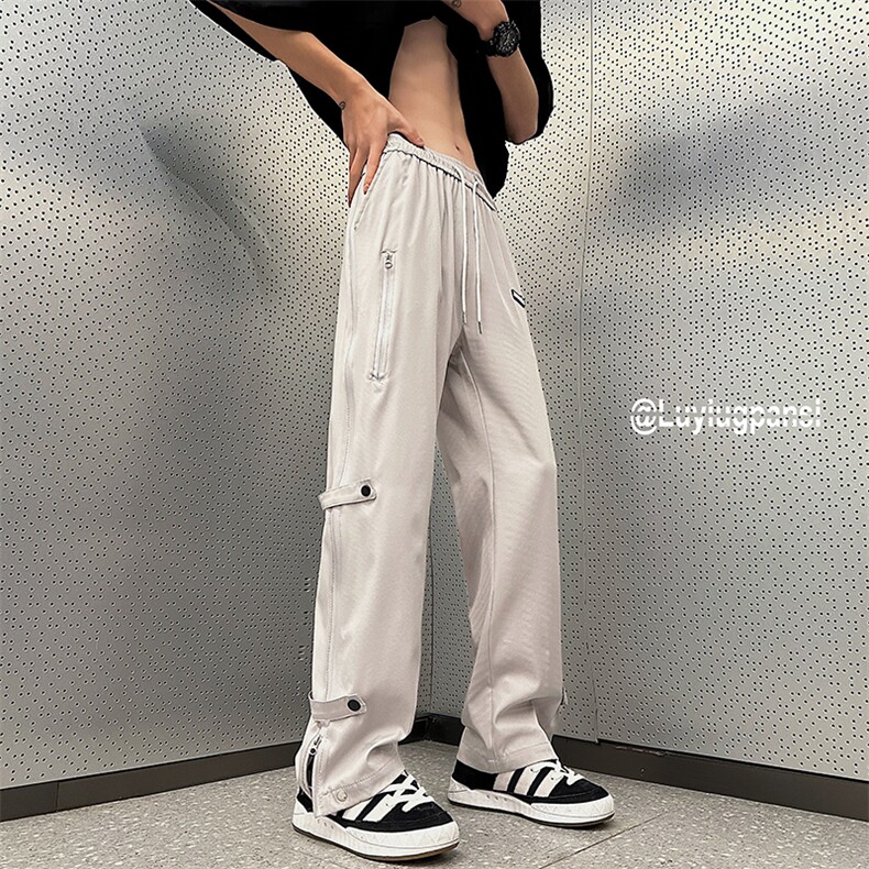 新款户外机能防水冲锋裤拉链设计休闲裤DS-A316-1-K1076P60控78,男装休闲裤,星座906（原电商a316-1）