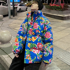 MY203男女休闲大码加厚保暖防寒棉衣外套东北大花风外衣棉袄，男装棉衣，星座115A(原星座507）