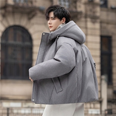 设计师款羽绒服冬季新款白鸭绒保暖连帽羽绒外套男5212-P415控698，男装羽绒服，电商A355（原A415）