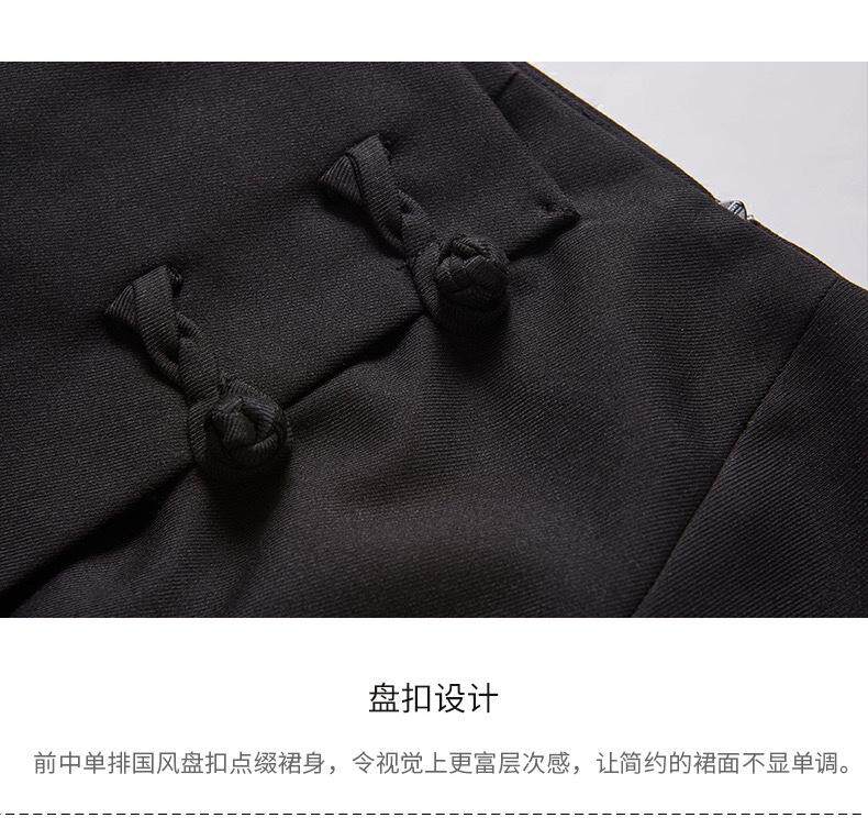 现货，复古盘扣半裙，女装半身裙，觅处