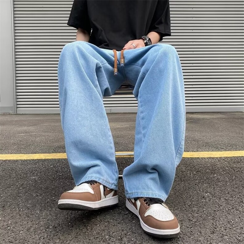 美式牛仔裤男春秋新款休闲直筒裤N002P38,男装牛仔裤,星座1116-2