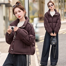 立领短款羽绒服女外套2025冬季新款小个子超好看加厚保暖外套女，女装羽绒服，沁沁公主