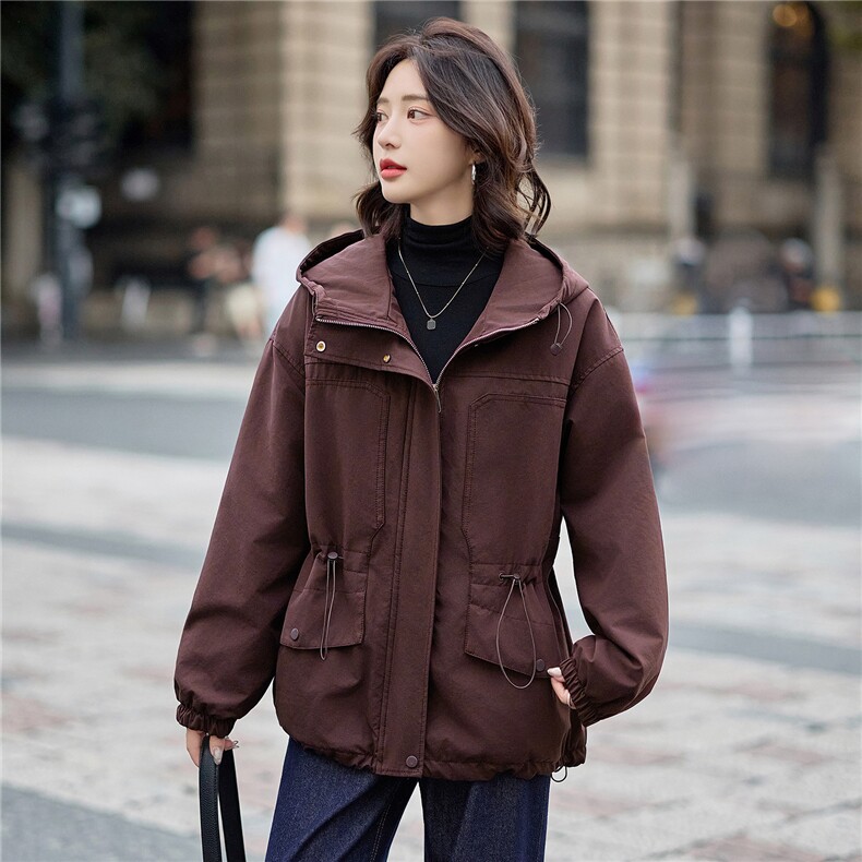 2025年冬季休闲连帽,女装派克服,文熹诺
