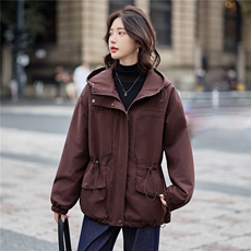 2025年冬季休闲连帽，女装派克服，文熹诺