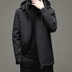 冬季中年反穿羽绒服休闲连帽可脱卸男爸爸装外套MYYL92122-P345，男装羽绒服，电商B212（原钱塘6029）