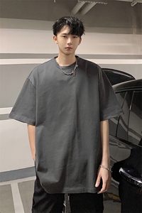 男女同款时尚高街潮流上衣港风复古休闲百搭短袖T桖HY33TP16图片