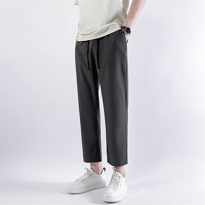 夏季直筒型休闲裤时尚潮牌休闲裤潮直筒中腰男长裤日常KK117-P35,男装休闲裤,星座911-3