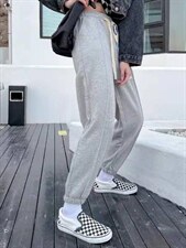 新款时尚百搭显瘦运动风休闲裤，女装休闲裤，L·H·X