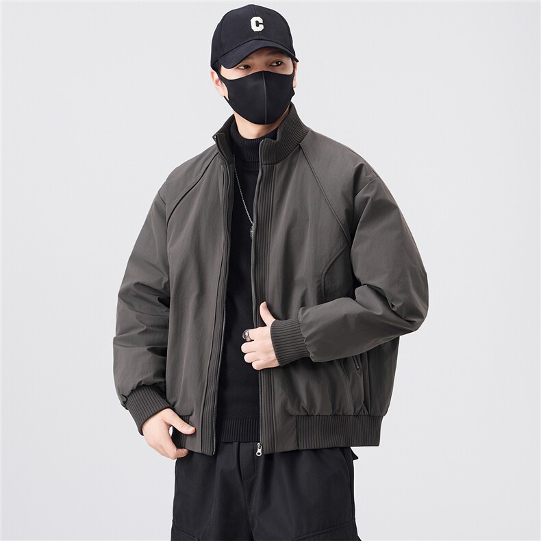标50绒立领男士羽绒服冬季2025新款夹克外套A313-25658-P215,男装夹克,电商A313