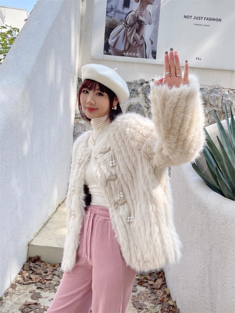 环保皮草外套，女装皮草，伊妹儿