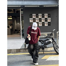 软金属印花垫肩T恤纯棉短袖宽松设计感半袖1213-T2429-P35网图，男装T恤，星座1213