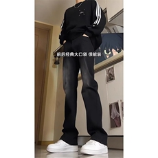 男美式高街微喇牛仔裤男高个子直筒裤潮513ACK2776P32，男装牛仔裤，星座513A