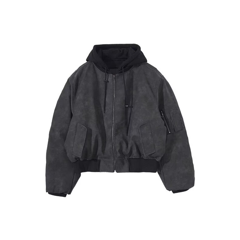 现货美式宽松假两件飞行夹克棉服外套男JK03/P100,男装夹克,星座205-3