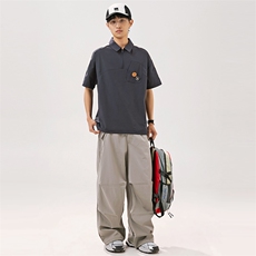 2025夏季新款男日系潮牌拼色polo衫宽松翻领短袖T恤PL66-F55，男装Polo衫，电商A101（原外27）