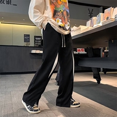 男秋季新款港风休闲裤西裤设计感小众休闲长裤KT147P35，男装休闲裤，星座1116-2