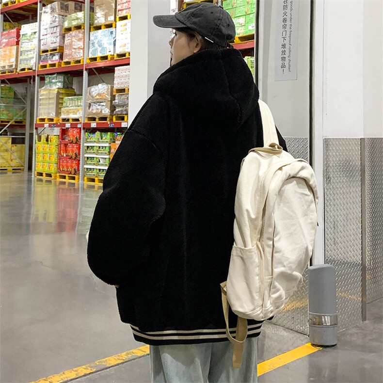 2024冬上新加绒加厚时尚棉衣羊羔绒连帽外套男女989-P110控价158,男装棉衣,电商A441-1