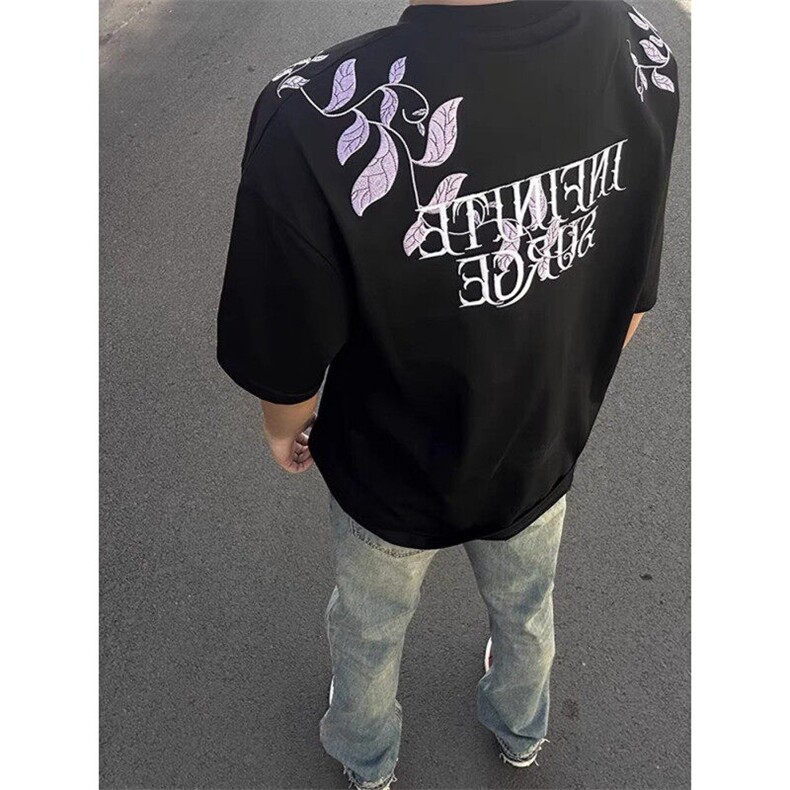 三色 原版前后刺绣纯棉短袖ZX0259-P35图片