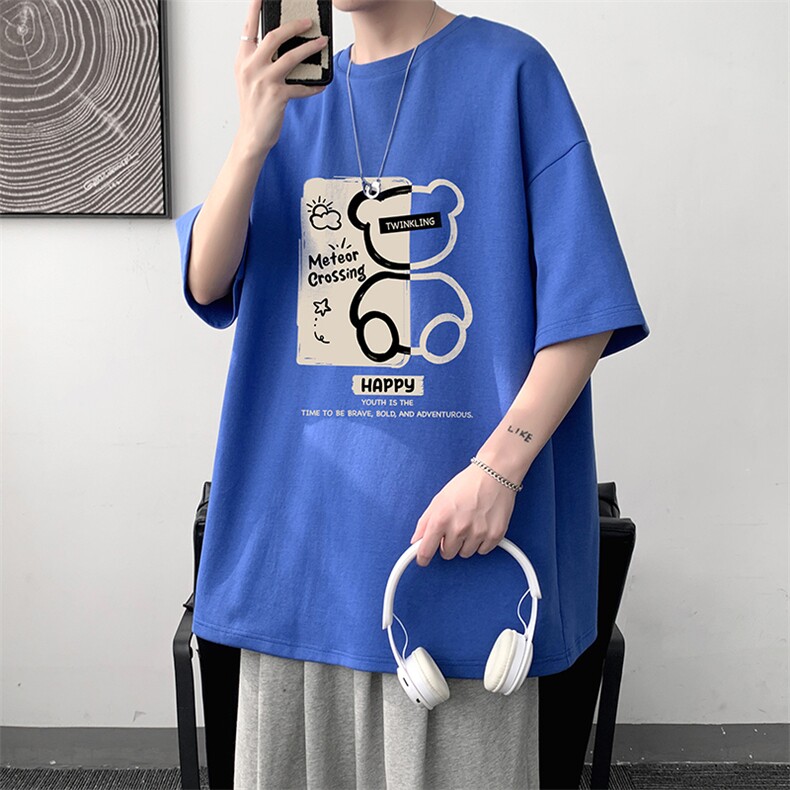 230g重磅纯棉短袖t恤男大码半袖半截袖DX17352-P20,男装T恤,电商A040