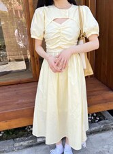 现货新款两件套连衣裙，女装连衣裙，MI MI(1F)