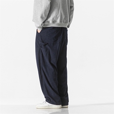 日系复古灯芯绒裤子男宽松阔腿休闲oversize多口袋工装裤D531/P65，男装休闲裤，钱塘713
