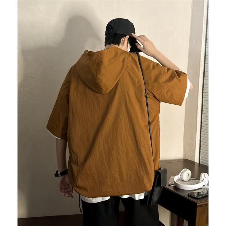 连帽上衣夏季休闲百搭学生半袖体恤HT103P25,男装T恤,星座1116-2