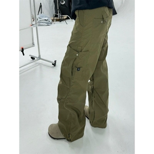 工装休闲裤男女韩版潮流高街帅气2025春季ins新款长裤K6095-P53图片