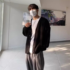复古开衫男针织衫毛衣慵懒高级感新款休闲百搭外套MB058-P45，男装针织衫/毛衣，星座208-5