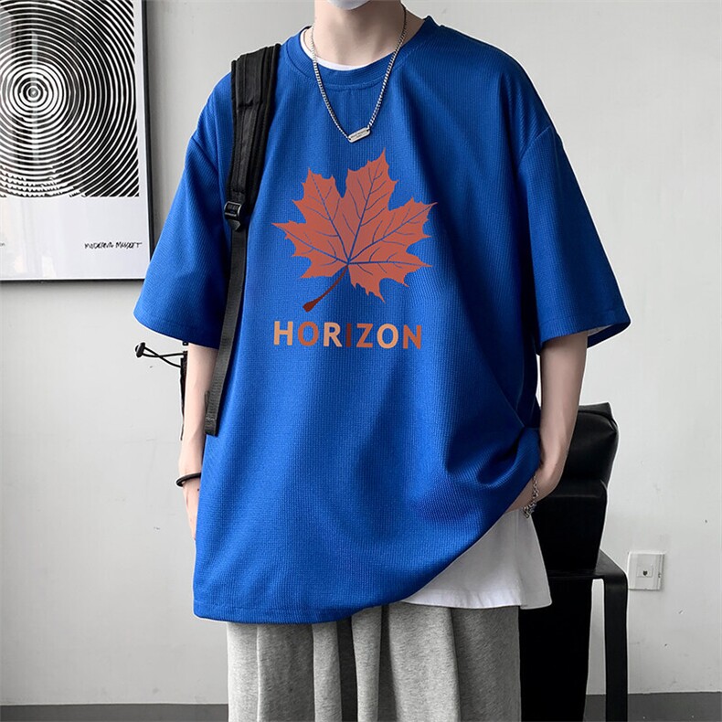 华夫格t恤男短袖男大码五分袖HT73423-P22,男装T恤,电商A040