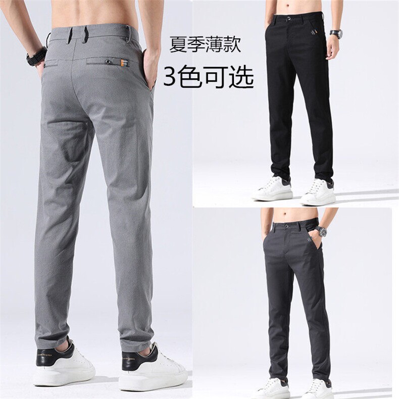 春夏季新款男士直筒宽松薄款男裤子时尚休闲裤男K653-p45有现货图片