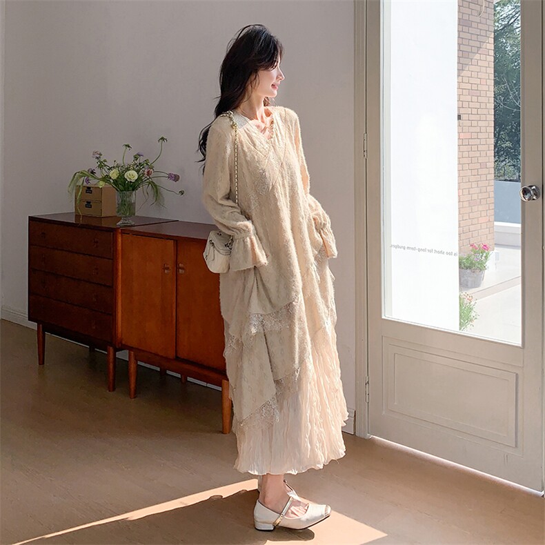有货新款秋冬法式鱼尾连衣裙AD7706-P155K238,女装连衣裙,2B187