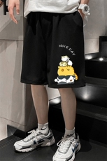 MK37090-P15冰丝短裤男士大码宽松休闲五分裤男运动中裤港风，男装休闲裤，电商A040