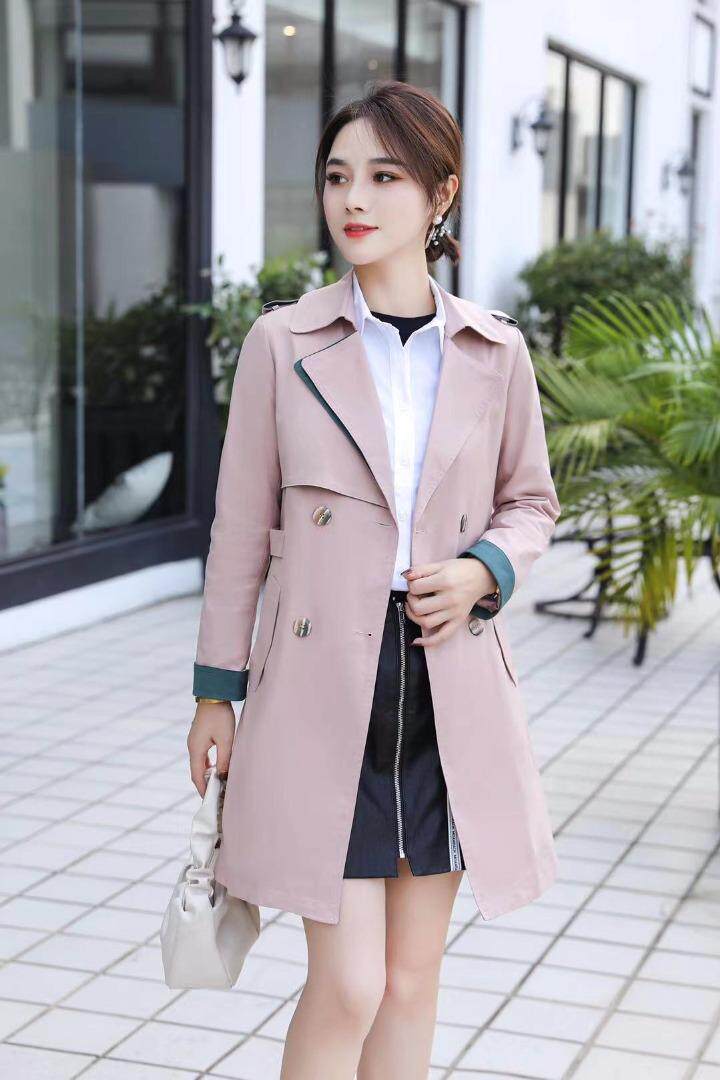 [现货]秋季收腰时装风衣，女装风衣，德尔菲娜