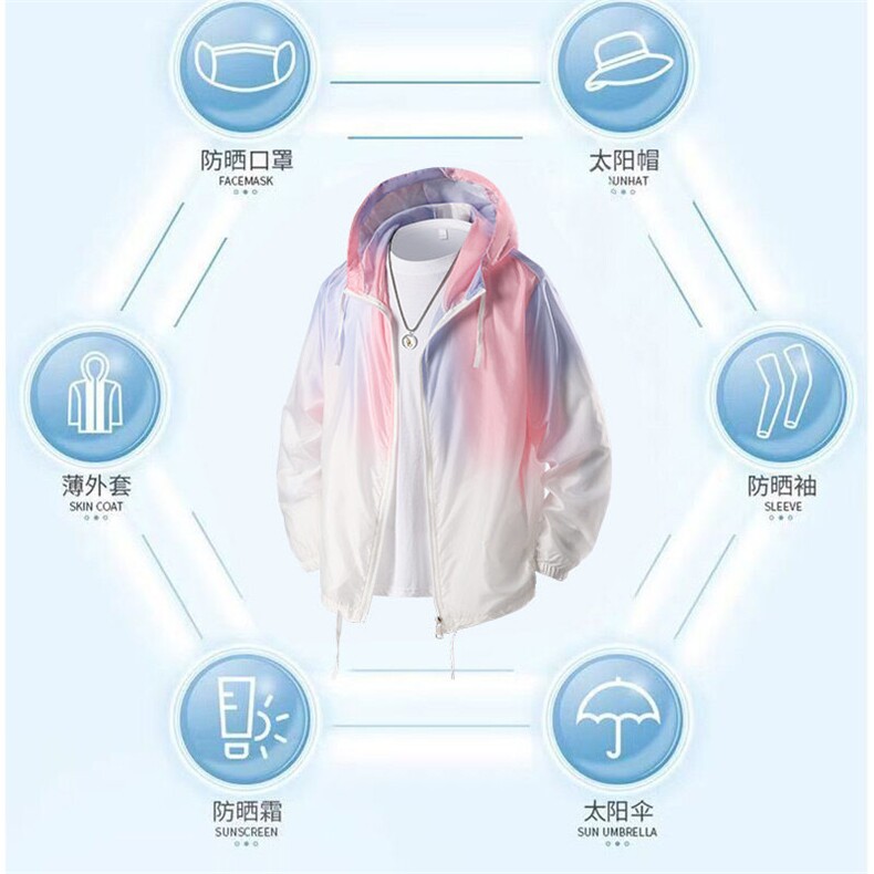 得物立体夏季薄款防晒衣2025新款男女潮牌宽松情侣A436-09-P30,男装夹克,电商A436