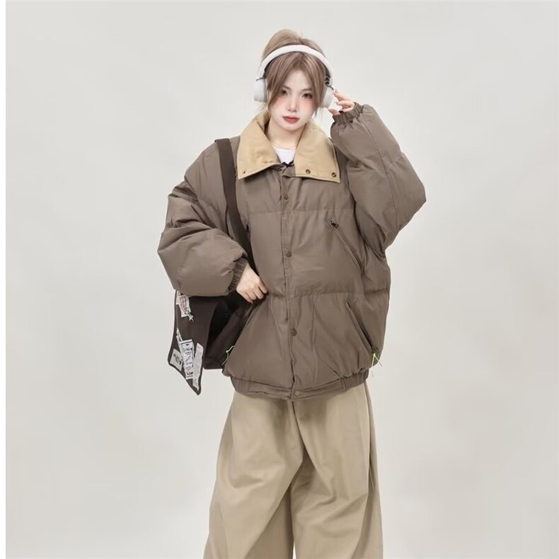 拉链青少年秋冬季2026新款重工多口袋男女同款保暖上衣外套棉,男装棉衣,星座218-1（原230）