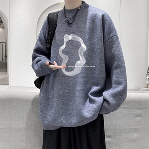 半高领毛衣男大码胖子针织衫毛线衣 M18390-P45 加绒款-P65图片