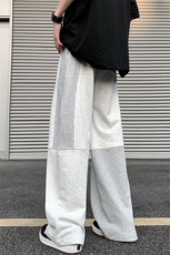现货DSA059-ZK7921-P60控78320克华棉潮流百搭分割拼接重磅卫裤，男装休闲裤，电商A059