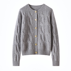 2025年秋季通勤长袖重磅加厚扭花开衫,女装羊绒衫,策品羊绒,清河羊绒市场 2025年秋季通勤长袖重磅加厚扭花开衫,女装羊绒衫,策品羊绒,清河羊绒市场