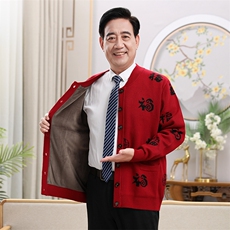 酒红色男加绒