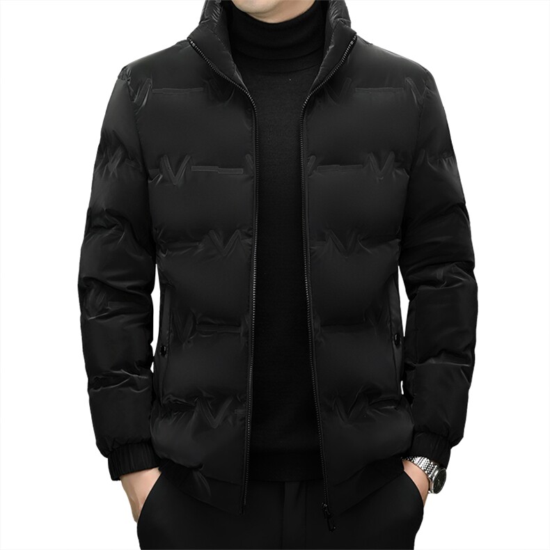 新款棉衣冬季加厚衣外套男款棉服男士棉袄中年短款立领休闲上衣,男装棉衣,钱塘6003（原4033）