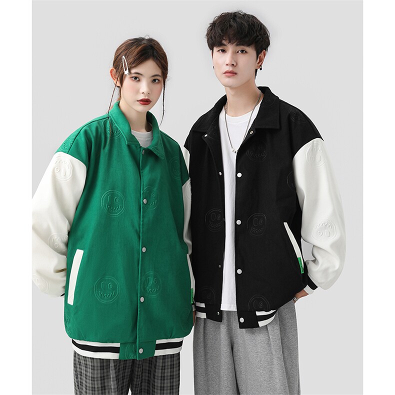 美式秋季潮牌外套2023新款休闲衣服翻领情侣夹克A436-88611-P85,男装夹克,电商A436